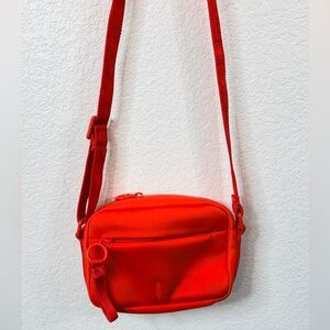 Thacker Ella Vibrant Orange Neoprene Camera Crossbody Utility Bag